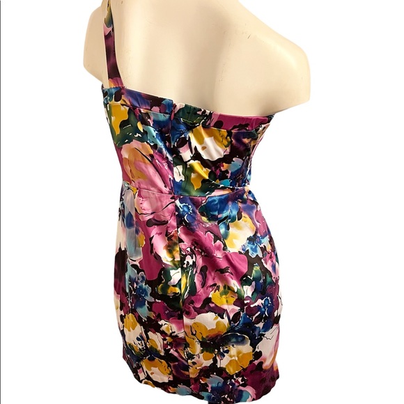 B.Smart One Shoulder Pleated Dress 10P - Picture 2 of 3